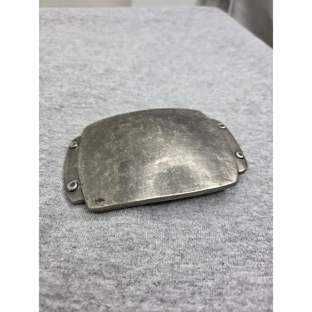 Antique Blank Military Style Riveted Metal Belt Buckle Custom
